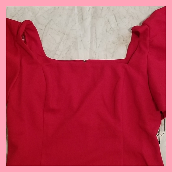 💃Flutter Sleeve Red Dress 💃 - Picture 5 of 6